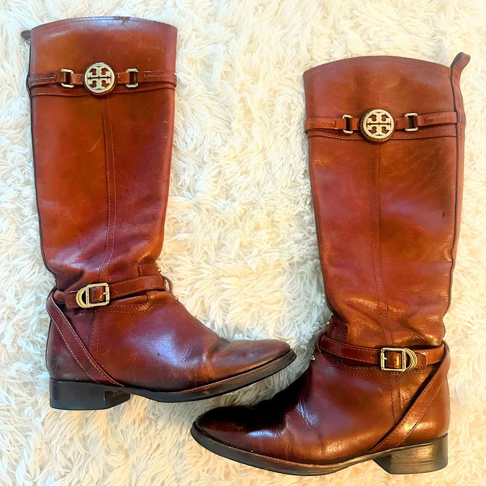 Like New ! ✨ Tory Burch - Calista Riding Boots 💕 Discontinued!!